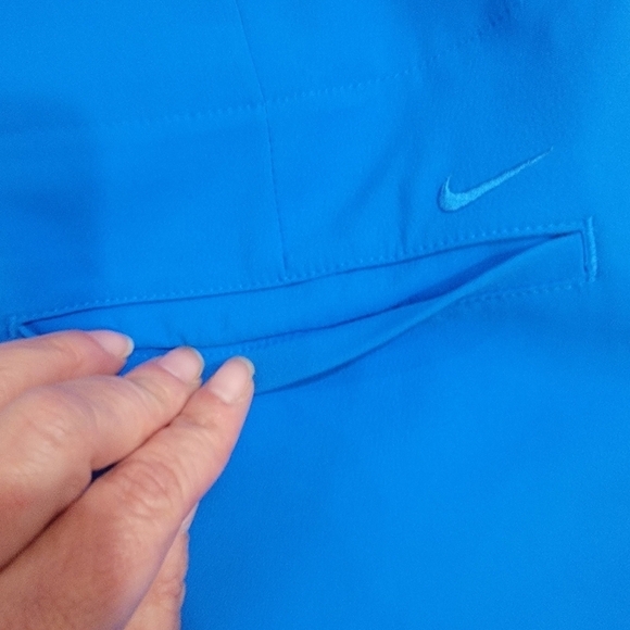 Nike Golf Skort Blue Skort Activewear Skirt with Shorts Zipper sides Size 10 - Picture 13 of 15
